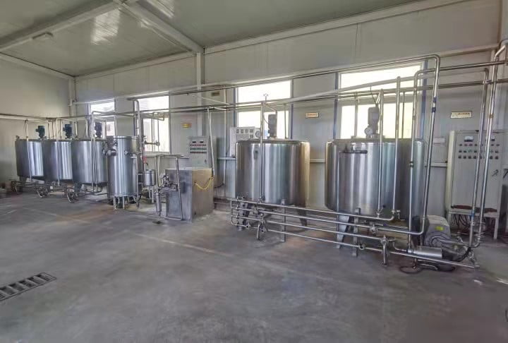 Stainless Steel Milk Processing and Pasteurization Line