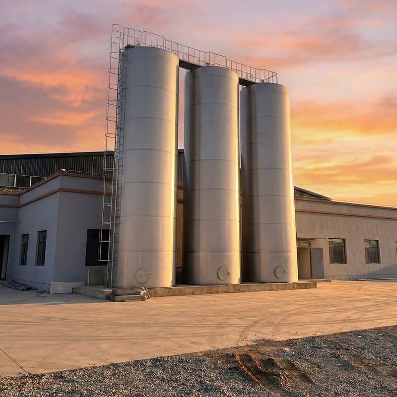 Vertical Outdoor Milk Silo 20T-120T