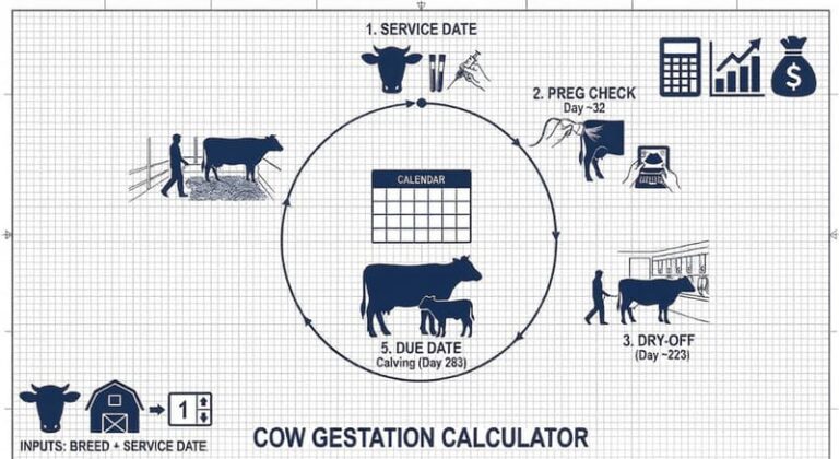 Cow Gestation Calculator