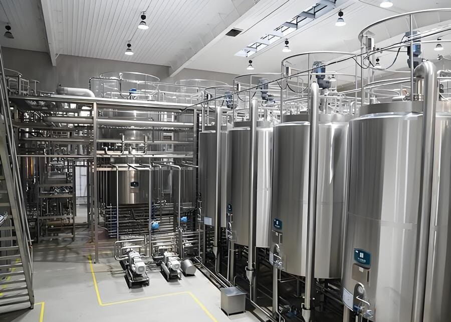 A complete dairy production line