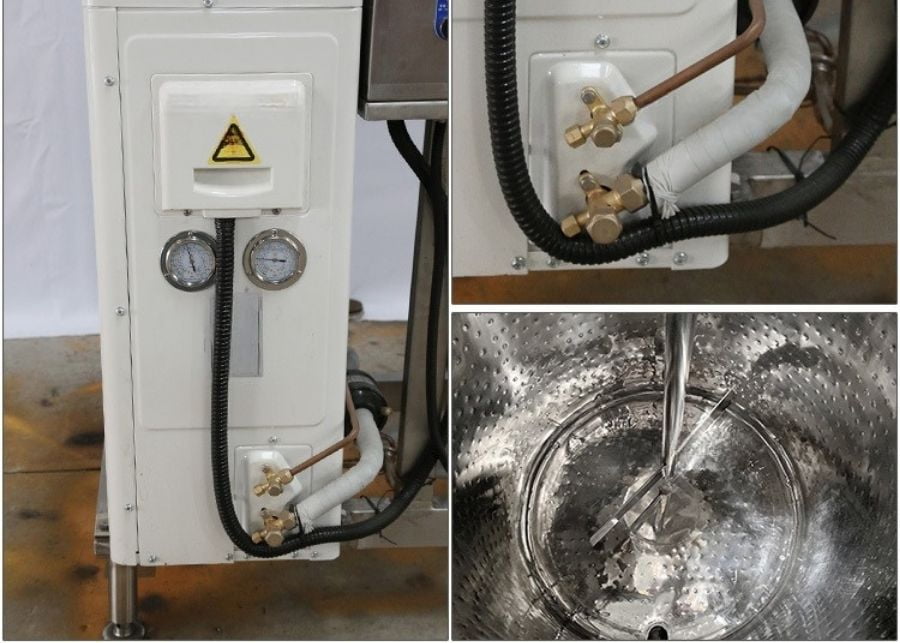 Milk Cooling Tank Components Stainless steel milk cooling tank with compressor