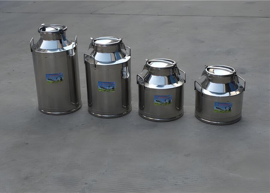 Insulated Milk Can A cross-section view of an insulated milk can