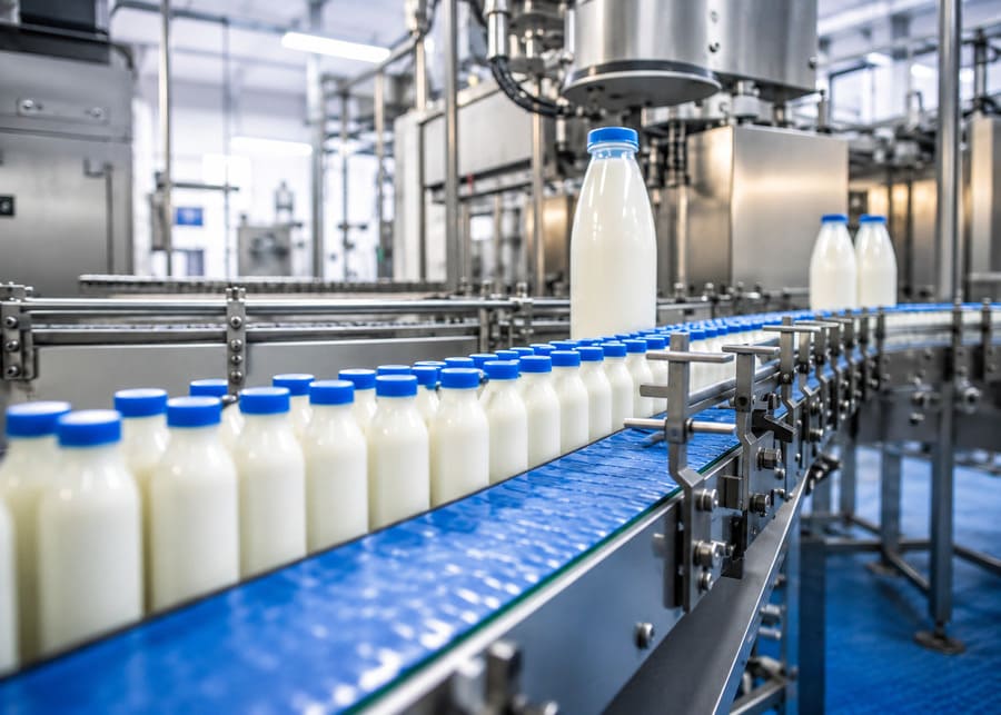 NexAgri automatic dairy packaging equipment and sterile bottle filling line for goat milk processing
