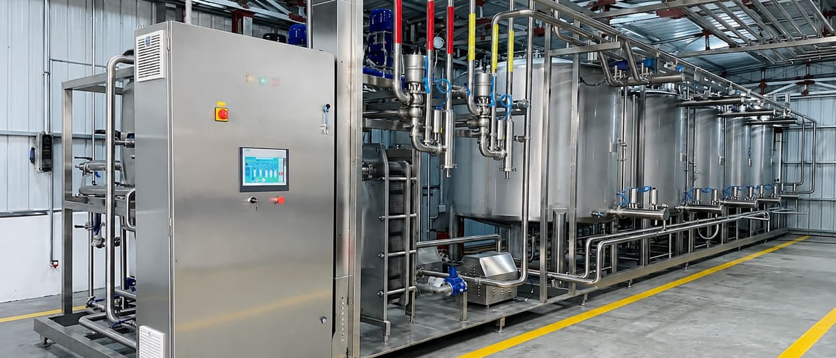 NexAgri Automated CIP System for Commercial Dairy Plant Upgrade in Iraq