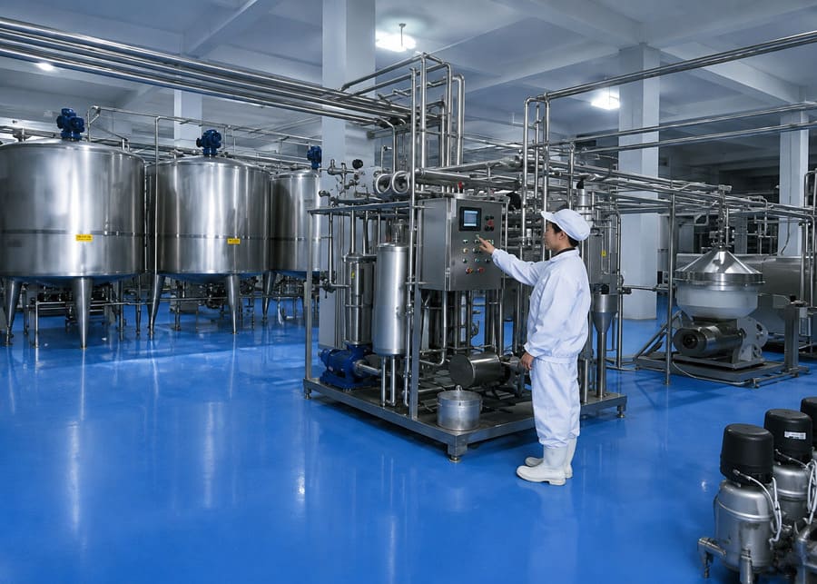 Precision Dairy Farming Systems A control panel for a dairy processing line