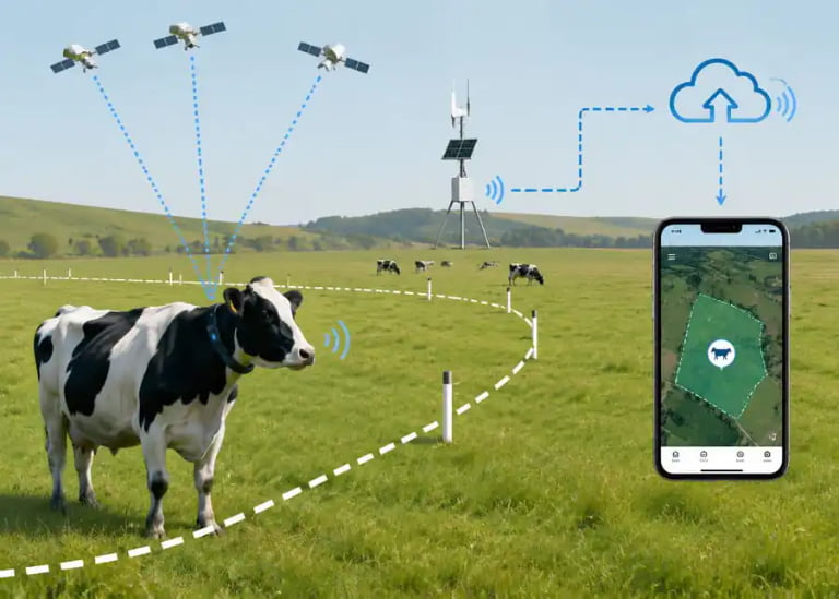 GPS Cow Collars & Virtual Fencing Systems: Engineering Analysis, Commercial ROI, and AIoT Smart Farm Architecture