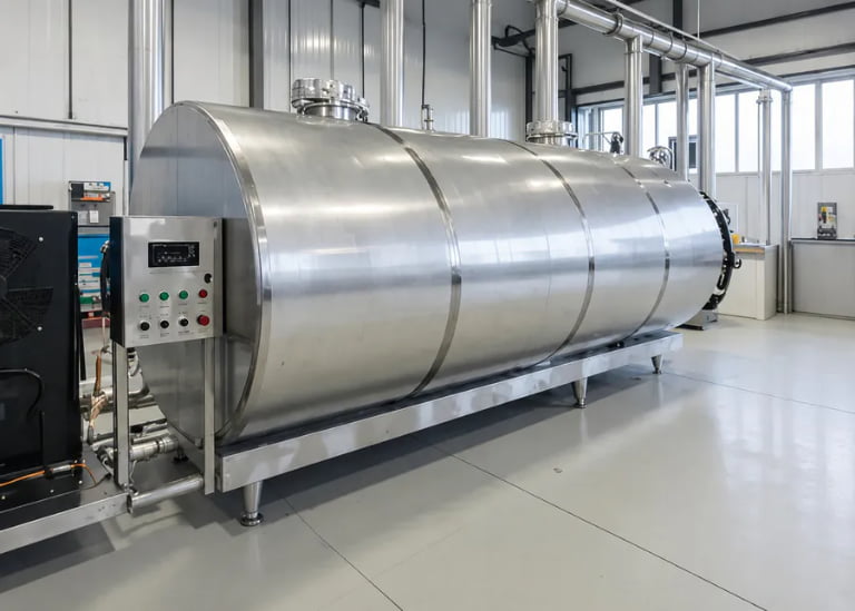 What is a bulk milk cooler?