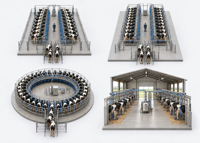 Milking Parlor Types Compared: Sizing, Layout, Throughput & Total Cost Guide (2026)