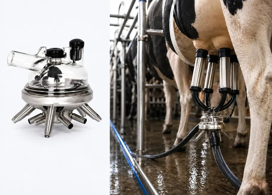 High Flow Milking Claw Structure