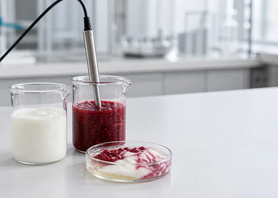 Testing fruit preparation pH and stirred yogurt compatibility to prevent serum separation